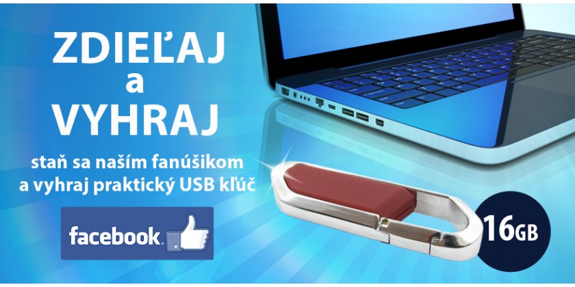 Súťaž: Vyhrajte praktický 16GB USB kľúč